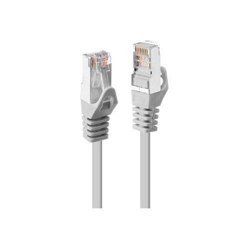 Lindy - Cordon de raccordement - RJ-45 (M) pour RJ-45 (M) - 3 m - paire torsadée écrantée (F/UTP) - CAT 5e - sans crochet - gris