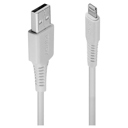 Lindy - Câble Lightning - Lightning mâle pour USB mâle - 2 m - blanc - sans halogène