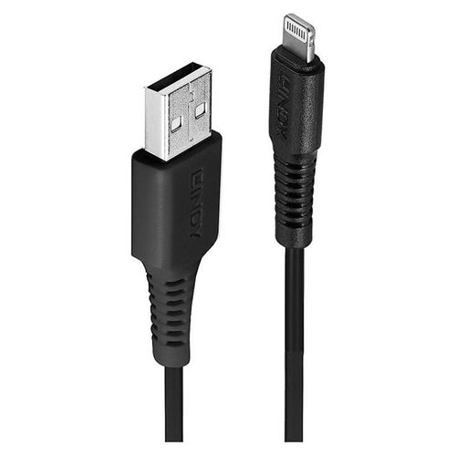Lindy - Câble Lightning - Lightning mâle pour USB mâle - 2 m - noir - sans halogène