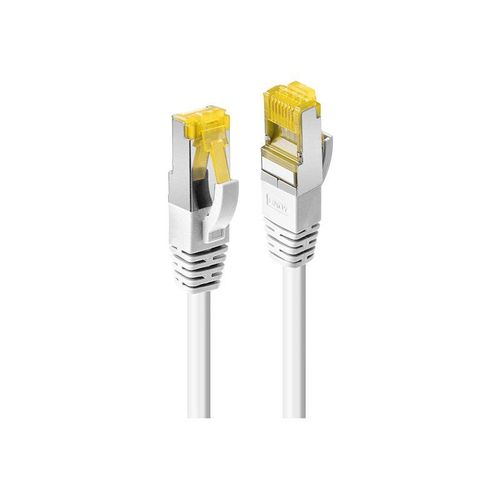 Lindy - Cordon de raccordement - RJ-45 (M) pour RJ-45 (M) - 30 cm - SFTP, PiMF - CAT 7 (câble)/CAT 6a (connecteurs) - sans halogène, sans crochet - blanc