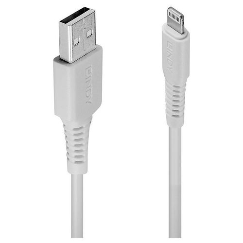 Lindy - Câble Lightning - Lightning mâle pour USB mâle - 50 cm - blanc - sans halogène