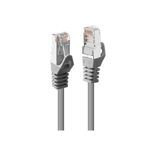 Lindy - Cordon de raccordement - RJ-45 (M) pour RJ-45 (M) - 1 m - paire torsadée écrantée (F/UTP) - CAT 5e - sans crochet, moulé - gris
