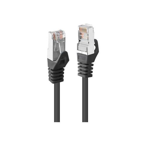 Lindy - Cordon de raccordement - RJ-45 (M) pour RJ-45 (M) - 50 cm - paire torsadée écrantée (F/UTP) - CAT 5e - moulé, sans crochet, bloqué - noir