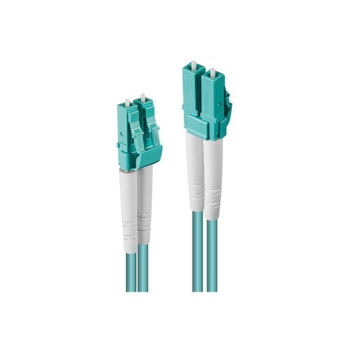 Lindy - Cordon de raccordement - LC multi-mode (M) pour LC multi-mode (M) - 3 m - fibre optique - duplex - 50 / 125 microns - OM3 - sans halogène