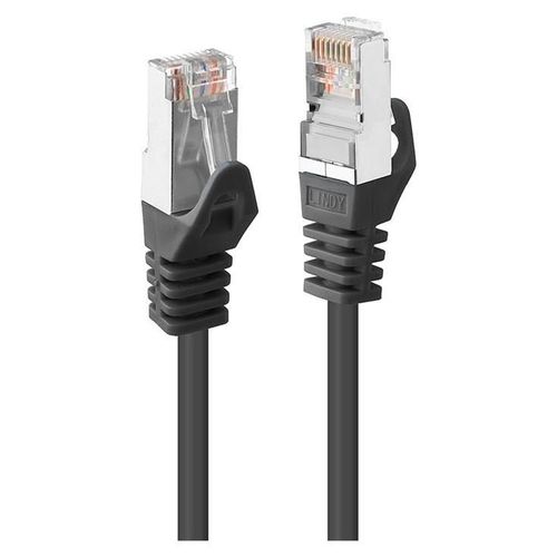 Lindy - Cordon de raccordement - RJ-45 (M) pour RJ-45 (M) - 3 m - paire torsadée écrantée (F/UTP) - CAT 5e - sans crochet - noir