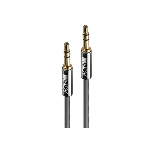 Lindy Cromo Line - Câble audio - mini-phone stereo 3.5 mm mâle pour mini-phone stereo 3.5 mm mâle - 50 cm - anthracite - rond