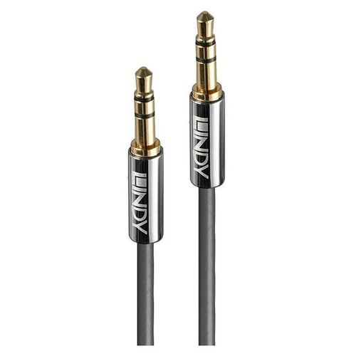Lindy Cromo Line - Câble audio - mini-phone stereo 3.5 mm mâle pour mini-phone stereo 3.5 mm mâle - 2 m - anthracite - rond