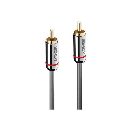 Lindy Cromo Line - Câble audio numérique (coaxial) - RCA mâle pour RCA mâle - 50 cm - anthracite - rond