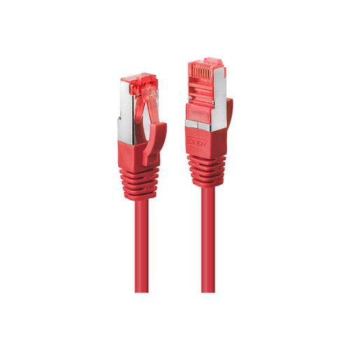 Lindy - Cordon de raccordement - RJ-45 (M) pour RJ-45 (M) - 30 m - SFTP, PiMF - CAT 6 - sans crochet - rouge