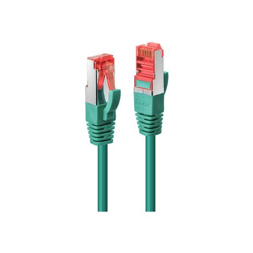 Lindy - Cordon de raccordement - RJ-45 (M) pour RJ-45 (M) - 1 m - SFTP, PiMF - CAT 6e - sans crochet - vert