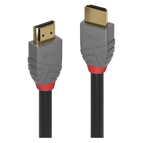 Lindy Anthra Line - Câble HDMI avec Ethernet - HDMI mâle pour HDMI mâle - 15 m - triple blindage - noir - rond, support 4K