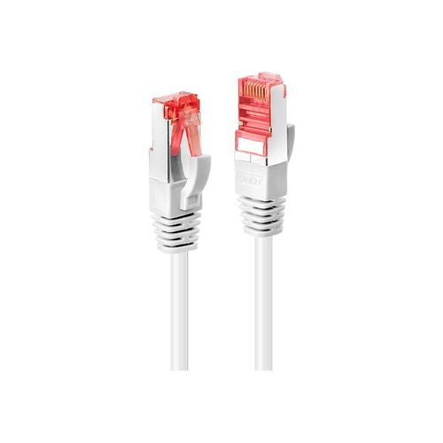 Lindy - Cordon de raccordement - RJ-45 (M) pour RJ-45 (M) - 30 m - SFTP, PiMF - CAT 6 - sans crochet - blanc