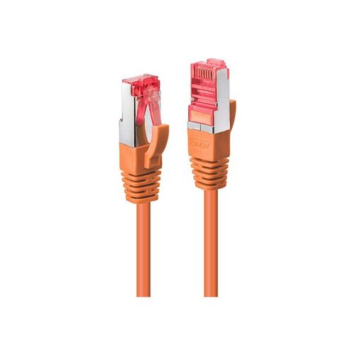 Lindy - Cordon de raccordement - RJ-45 (M) pour RJ-45 (M) - 20 m - SFTP, PiMF - CAT 6e - sans crochet - orange