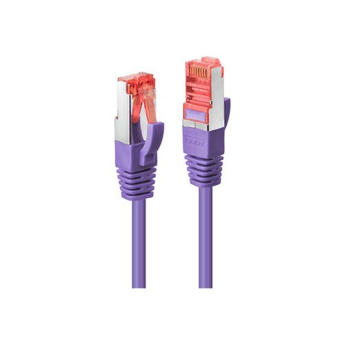 Lindy - Cordon de raccordement - RJ-45 (M) pour RJ-45 (M) - 5 m - SFTP, PiMF - CAT 6e - moulé, sans crochet - violet