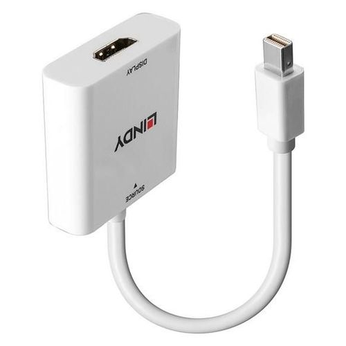 Lindy - Adaptateur vidéo - DisplayPort mâle pour HDMI femelle - 18 cm - noir - prise en charge de 1920 x 1080 à 60 Hz