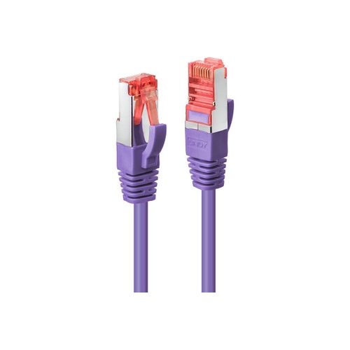 Lindy - Cordon de raccordement - RJ-45 (M) pour RJ-45 (M) - 20 m - pairs in metal foil (PiMF) - CAT 6e - sans crochet - violet