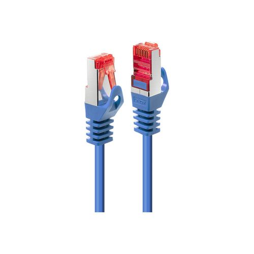 Lindy Basic - Cordon de raccordement - RJ-45 (M) pour RJ-45 (M) - 5 m - SFTP, PiMF - CAT 6 - moulé, sans crochet, bloqué - bleu