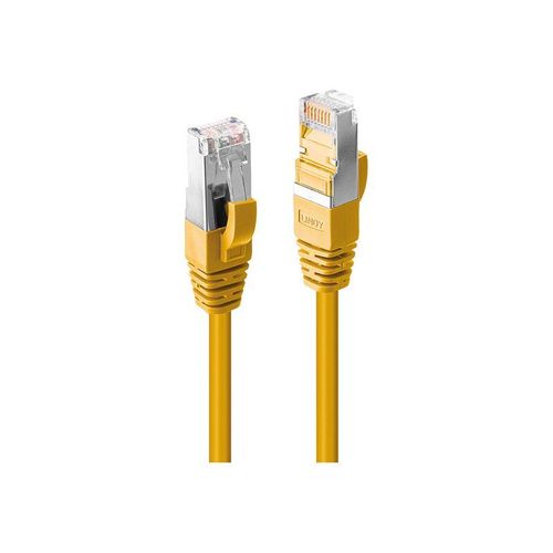 Lindy - Cordon de raccordement - RJ-45 (M) pour RJ-45 (M) - 20 m - 6.2 mm - S/FTP - CAT 6 - sans halogène, sans crochet - jaune