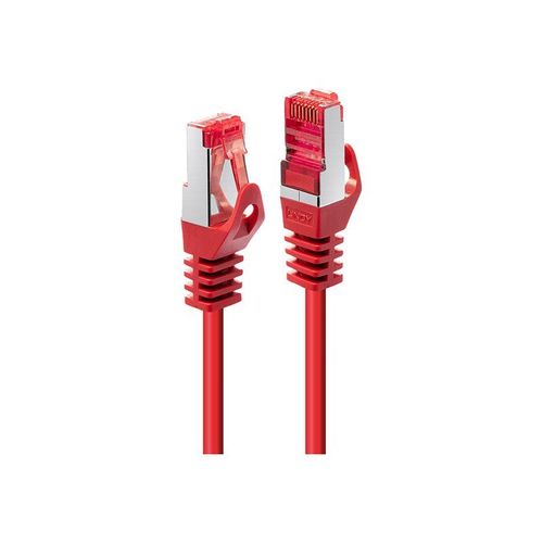 Lindy Basic - Cordon de raccordement - RJ-45 (M) pour RJ-45 (M) - 5 m - SFTP, PiMF - CAT 6 - moulé, sans crochet, bloqué - rouge