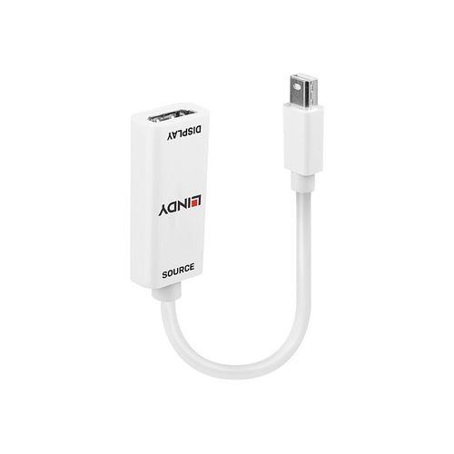 Lindy - Adaptateur vidéo - Mini DisplayPort mâle pour HDMI femelle - blanc - support 4K