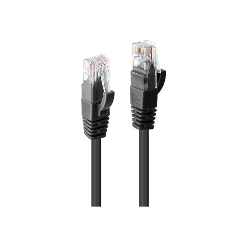 Lindy - Cordon de raccordement - RJ-45 (M) pour RJ-45 (M) - 2 m - UTP - CAT 6 - moulé, sans crochet - noir