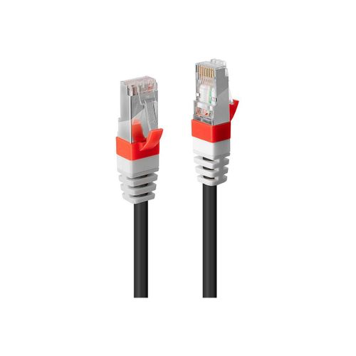 Lindy Premium - Cordon de raccordement - RJ-45 (M) pour RJ-45 (M) - 50 m - SFTP - CAT 6a - sans halogène - noir