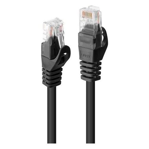 Lindy Basic - Cordon de raccordement - RJ-45 (M) pour RJ-45 (M) - 2 m - UTP - CAT 6 - moulé, sans crochet - noir