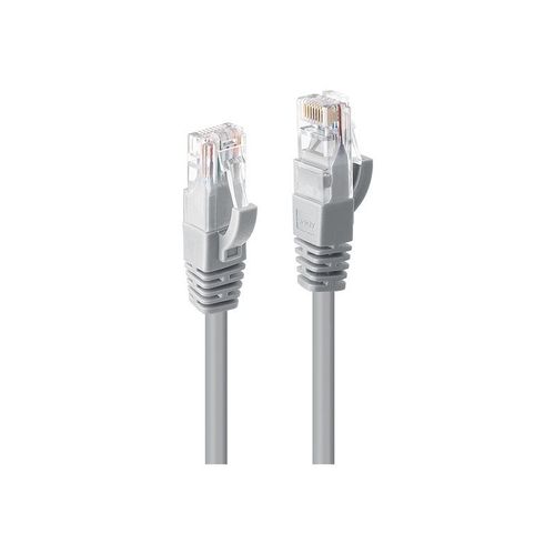 Lindy - Cordon de raccordement - RJ-45 (M) pour RJ-45 (M) - 15 m - UTP - CAT 6 - moulé, sans crochet, bloqué - gris