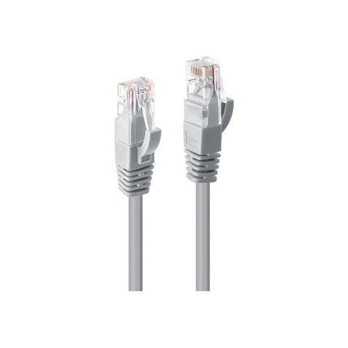 Lindy - Cordon de raccordement - RJ-45 (M) pour RJ-45 (M) - 20 m - UTP - CAT 6 - moulé, sans crochet, bloqué - gris