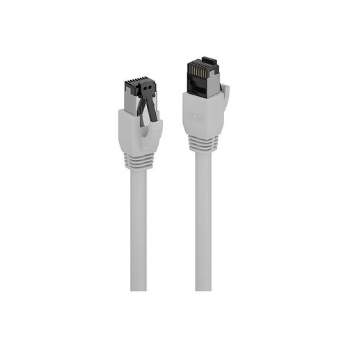 Lindy - Cordon de raccordement - RJ-45 (M) pour RJ-45 (M) - 2 m - 7.5 mm - S/FTP, PiMF - CAT 8.1 - sans halogène, sans crochet - gris