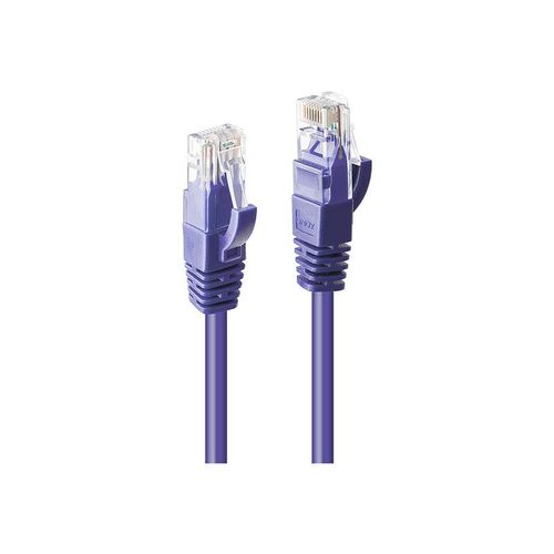 Lindy - Cordon de raccordement - RJ-45 (M) pour RJ-45 (M) - 50 cm - UTP - CAT 6 - moulé, sans crochet, bloqué - violet