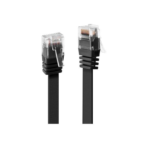 Lindy - Cordon de raccordement - RJ-45 (M) pour RJ-45 (M) - 30 cm - UTP - CAT 6 - moulé - noir