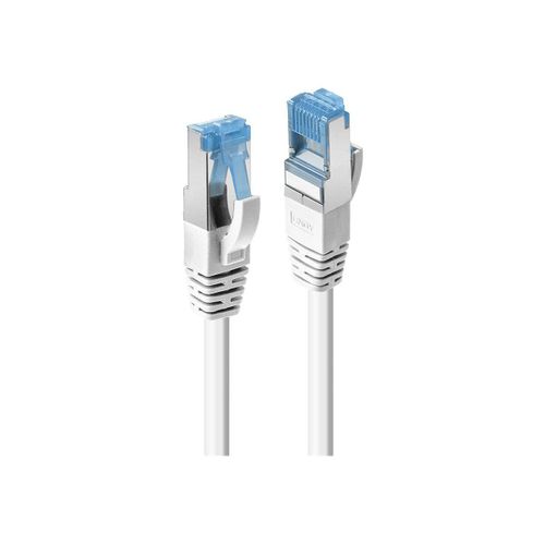 Lindy - Cordon de raccordement - RJ-45 (M) pour RJ-45 (M) - 0.5 m - SFTP, PiMF - CAT 6a - sans halogène, sans crochet - blanc