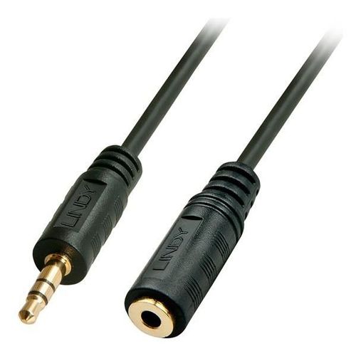 Lindy Premium - Rallonge de câble audio - 0.08 mm² - mini-phone stereo 3.5 mm mâle pour mini-phone stereo 3.5 mm femelle - 2 m - blindé - noir - moulé