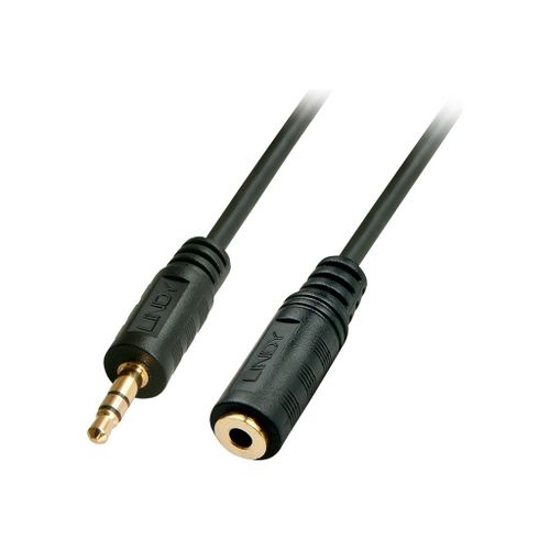 Lindy Premium - Rallonge de câble audio - 0.08 mm² - mini-phone stereo 3.5 mm mâle pour mini-phone stereo 3.5 mm femelle - 3 m - blindé - noir - moulé