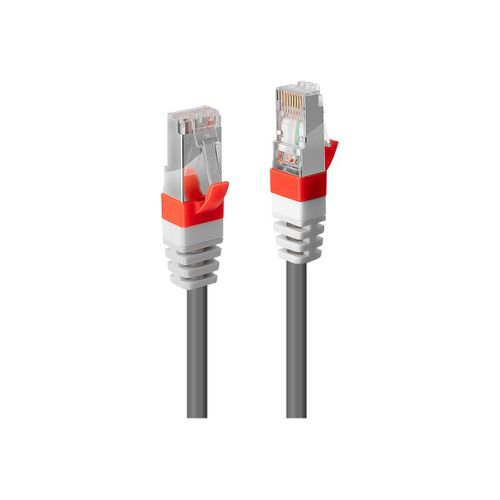 Lindy - Cordon de raccordement - RJ-45 (M) pour RJ-45 (M) - 30 m - SSTP, PiMF - CAT 6a - sans halogène, moulé, bloqué - gris
