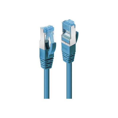 Lindy - Cordon de raccordement - RJ-45 (M) pour RJ-45 (M) - 20 m - SFTP, PiMF - CAT 6a - sans halogène, sans crochet - bleu