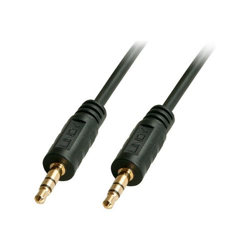 Lindy Premium - Câble audio - mini-phone stereo 3.5 mm mâle pour mini-phone stereo 3.5 mm mâle - 1 m - blindé - noir - moulé