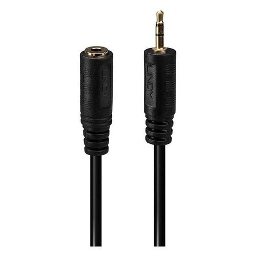 Lindy Premium - Adaptateur audio - mini-phone stereo 3.5 mm femelle pour jack micro stéréo mâle - 20 cm - blindé - noir