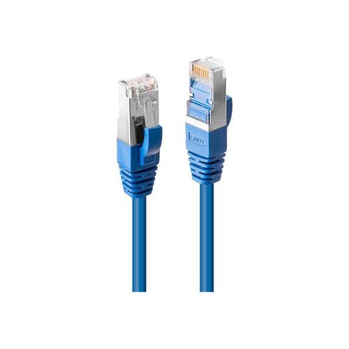 Lindy Premium - Cordon de raccordement - RJ-45 (M) pour RJ-45 (M) - 50 cm - SFTP - CAT 6 - sans halogène, sans crochet - bleu