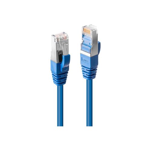 Lindy Premium - Cordon de raccordement - RJ-45 (M) pour RJ-45 (M) - 30 m - SFTP - CAT 6 - sans halogène, sans crochet - bleu