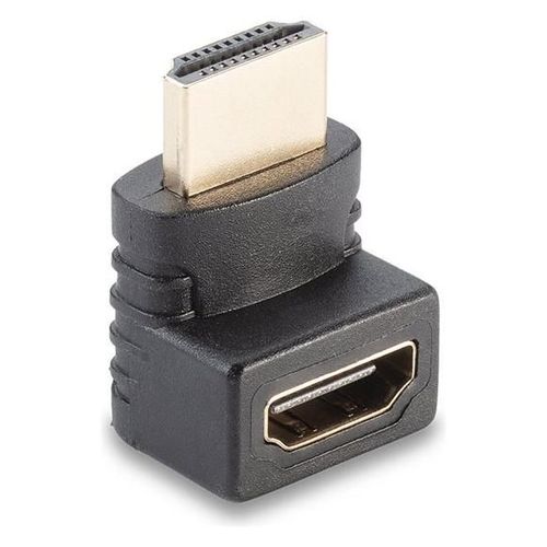 Lindy - Adaptateur HDMI - HDMI mâle pour HDMI femelle - blindé - connecteur à 90°