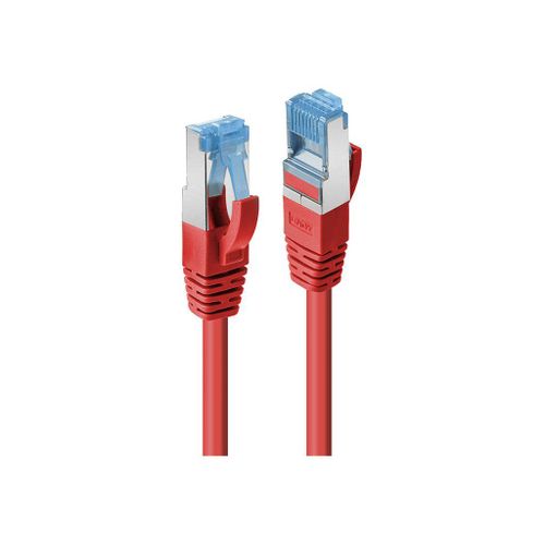 Lindy - Cordon de raccordement - RJ-45 (M) pour RJ-45 (M) - 20 m - SFTP, PiMF - CAT 6a - sans halogène, sans crochet - rouge