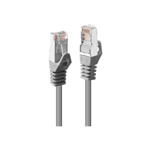 Lindy - Cordon de raccordement - RJ-45 (M) pour RJ-45 (M) - 5 m - STP - CAT 6 - sans crochet - gris