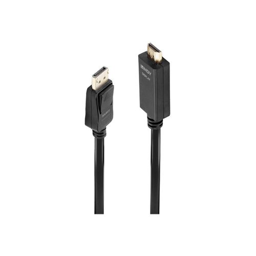 Lindy - Câble adaptateur - DisplayPort mâle pour HDMI mâle - 3 m - support 4K