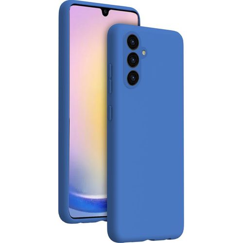 Coque Samsung Galaxy A05s Softtouch Silicone Bleue Bigben