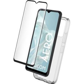 Pack 2 En 1 Coque Logicom Aero Souple Transparente + Protège Écran + Smartframe¿ - Certifié Grs Bigben