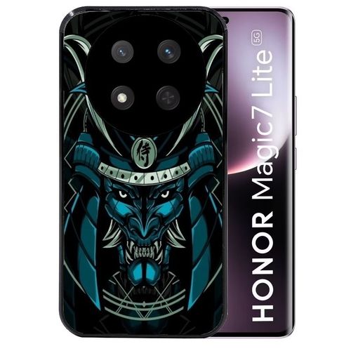 Coque Noire Pour Magic 7 Lite Samourai Bleu