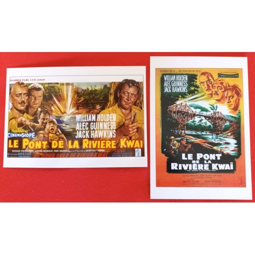 2 Cartes Postales Tl Film Le Pont De La Rivière Kwaï