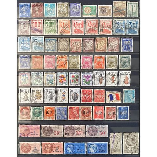 Lot De 73 Timbres France Divers ( Préoblitérés, Colis Postaux, Taxes, France Militaire, Libération Et Fiscaux )